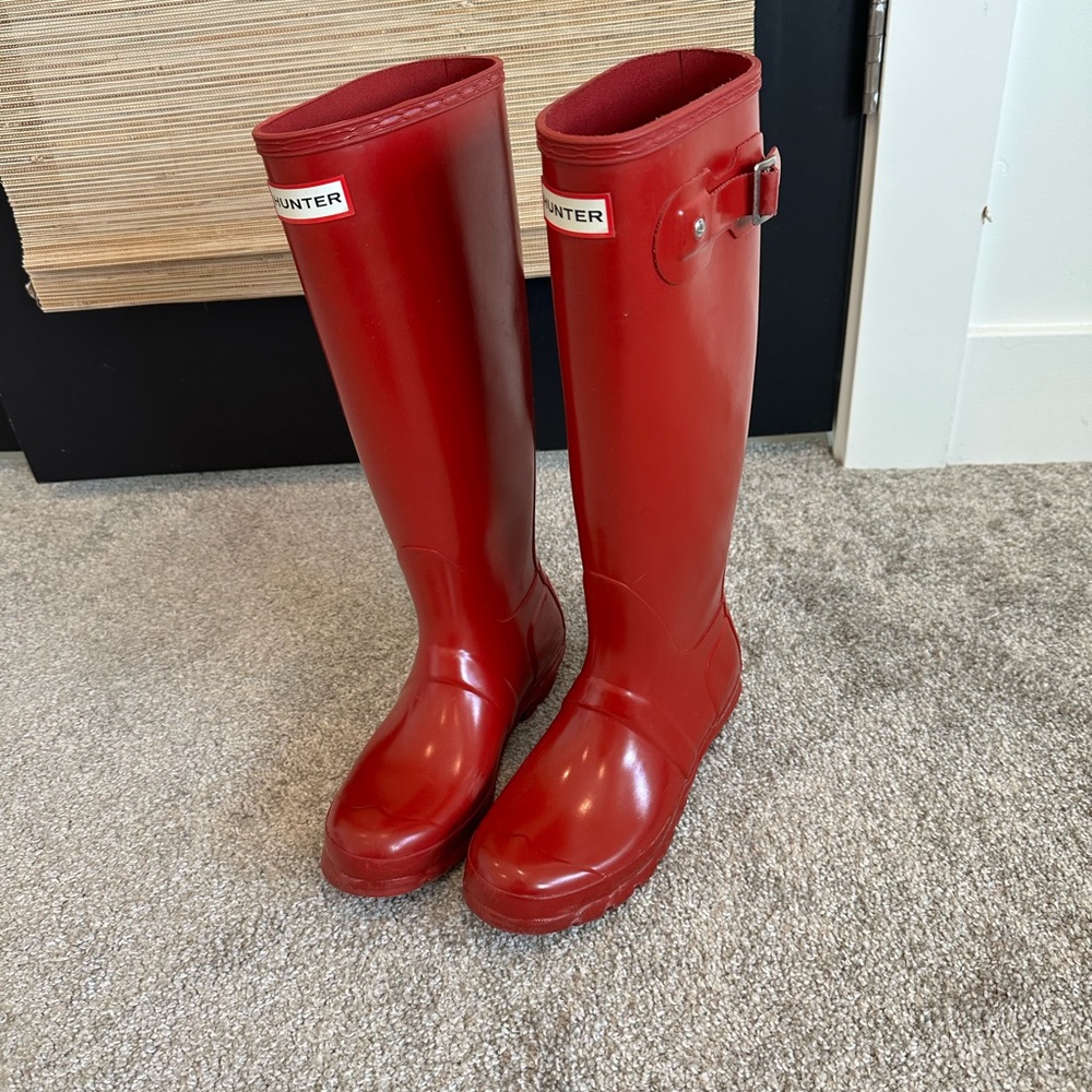 Red Hunter Boots